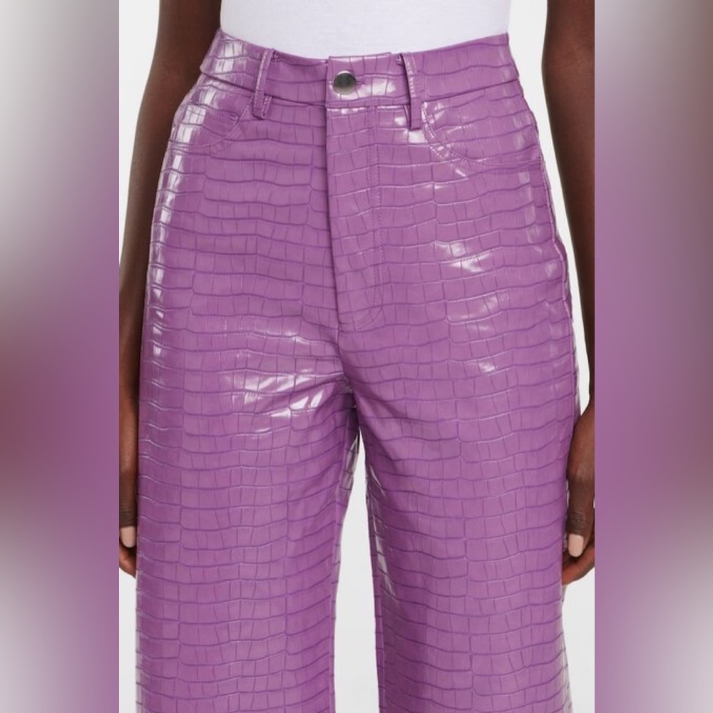 ROTATE Birger Christensen faux leather pants, US 4